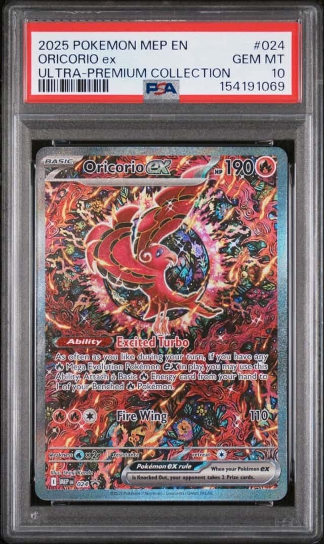Oricorio ex 024 Holo Promo ME: Mega Evolution Promo Pokemon PSA 10