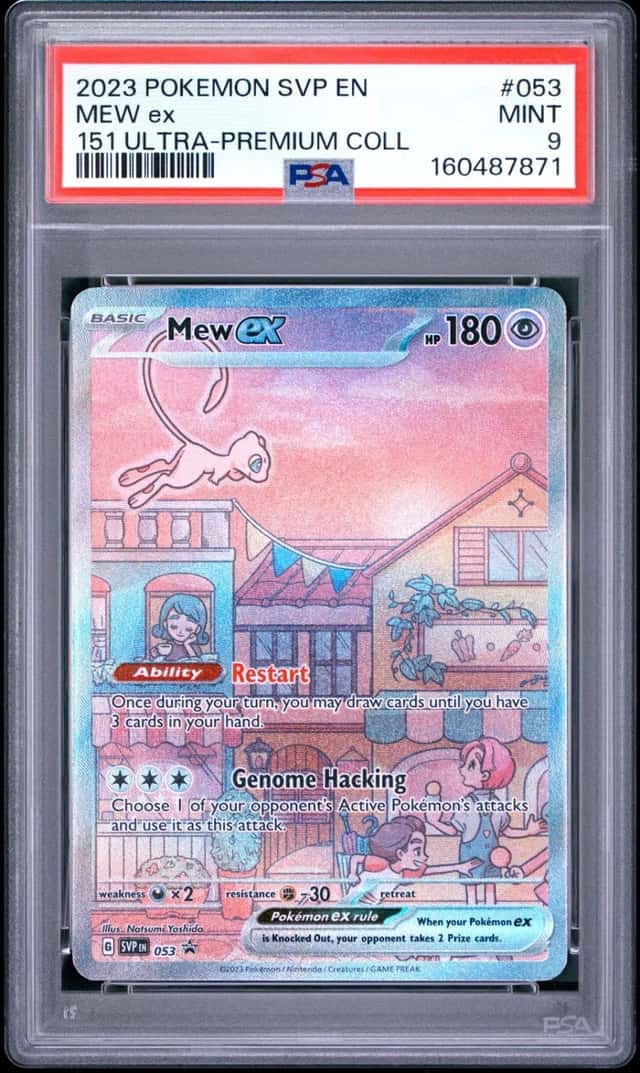 2023 POKEMON SVP EN-SV BLACK STAR PROMO #053 MEW EX PSA 9