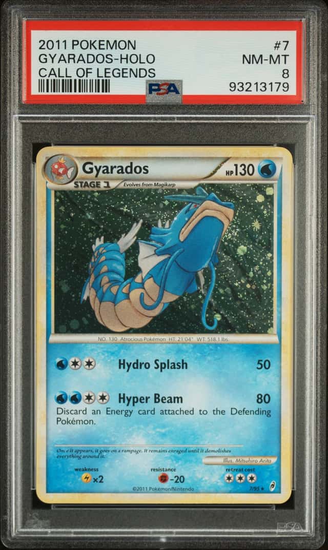 Pokemon Call of Legends - PSA 8 - Gyarados - 7/95 - Holo