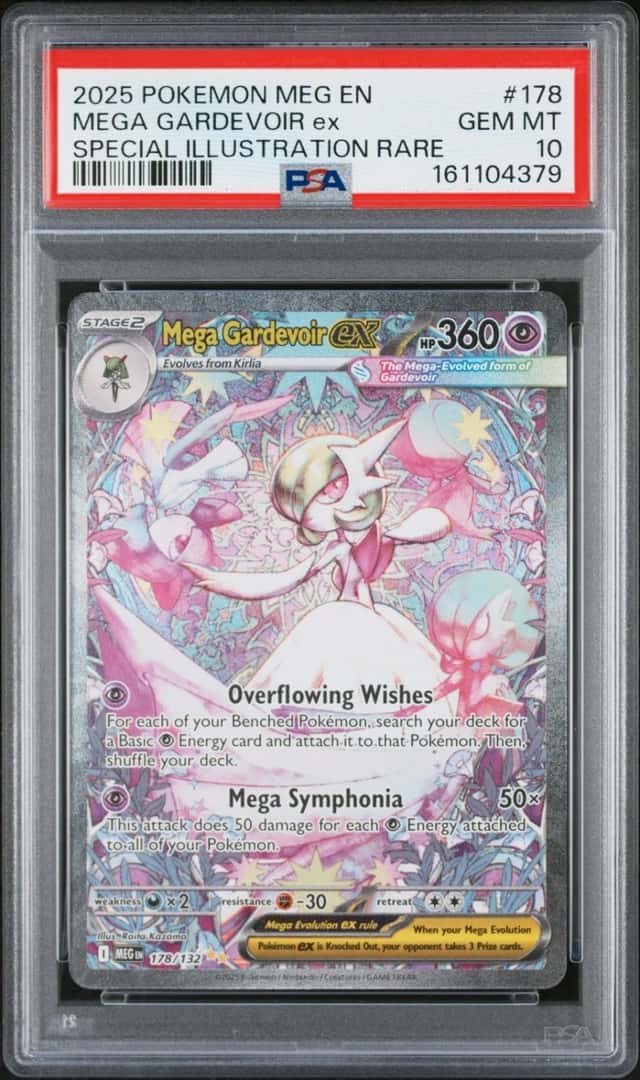 2025 POKEMON MEGA EVOLUTION SPECIAL ILLUSTRATION RARE MEGA GARDEVOIR EX PSA 10