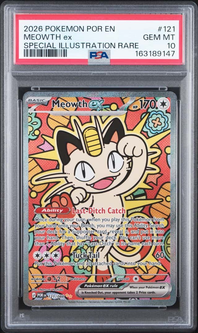 2026 POKEMON POR EN-PERFECT ORDER #121 MEOWTH ex SPECIAL ILLUSTRATION RARE