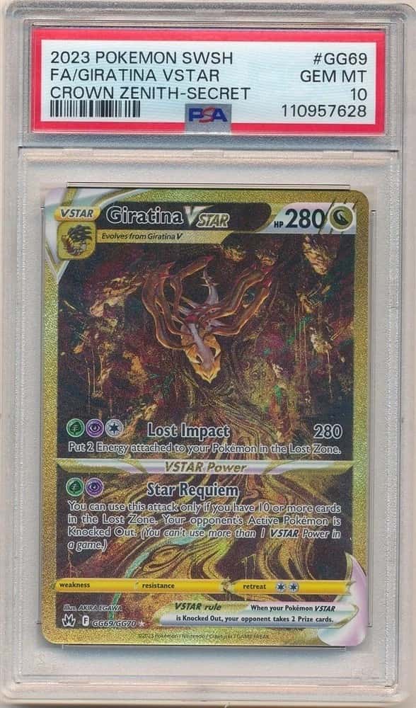 GIRATINA VSTAR 2023 POKEMON SWSH #GG69 CROWN ZENITH SECRET SP PSA 10 GEM MINT