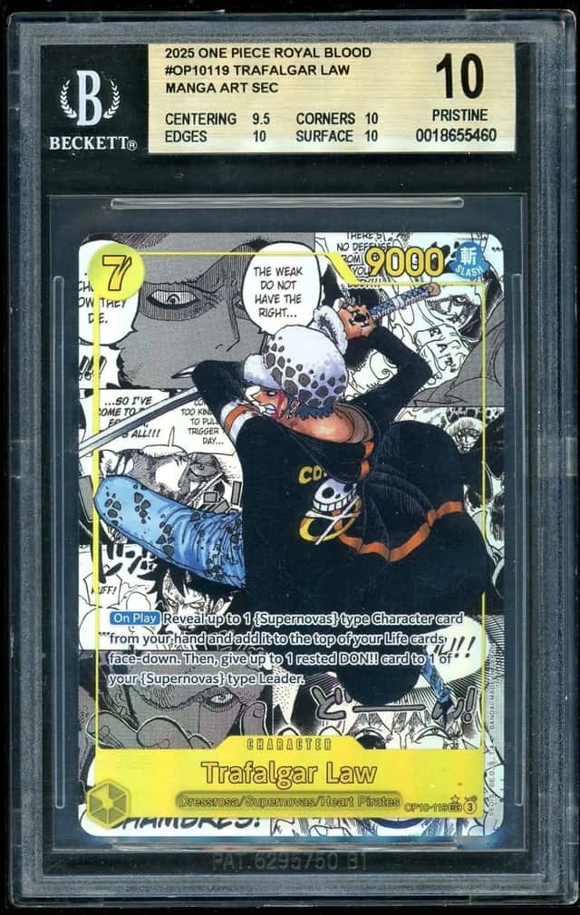 One Piece Trafalgar Law MANGA ART SEC 2025 Royal Blood BGS 10