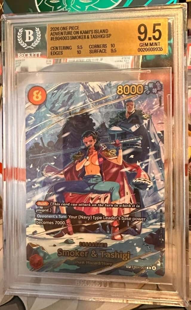 One Piece Smoker & Tashigi (OP15) EB04-003 BGS 9.5 Gem Mint