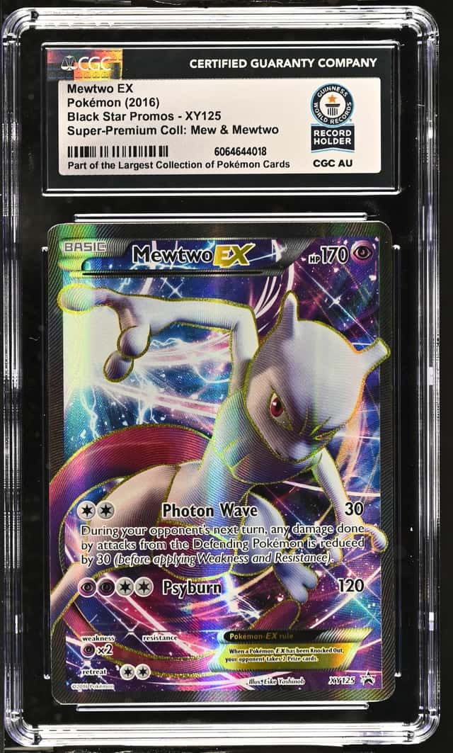 2016 Pokemon Mewtwo EX XY125 CGC AU Guinness World Record Collection Card