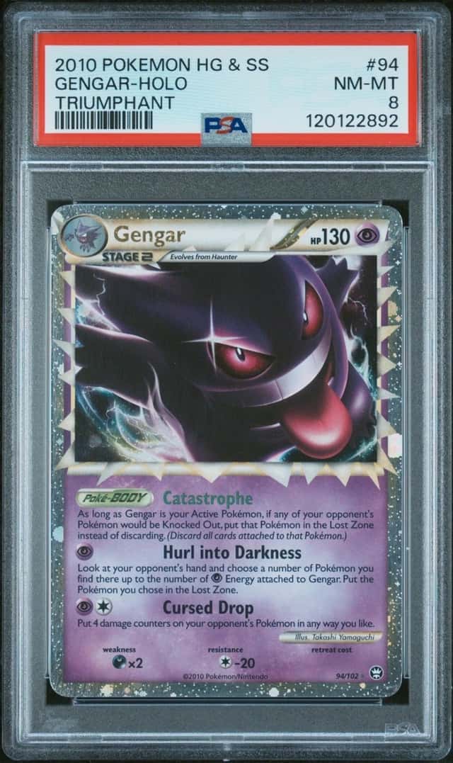 Pokemon Gengar Prime Holo Triumphant 94 PSA 8