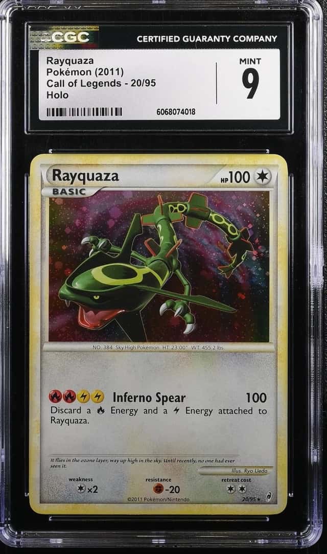 Pokemon Rayquaza Call Of Legends 20/95 Holo CGC 9 Mint