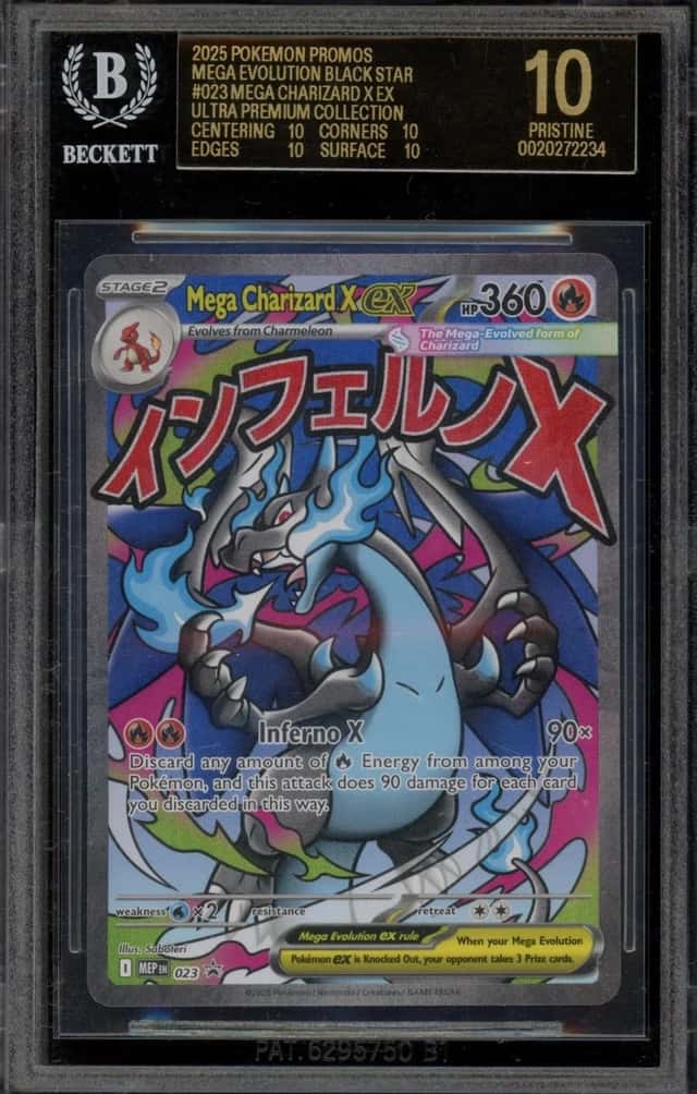 Pokemon Mega Charizard X ex Ultra Premium Coll. Promo 023 BGS 10 BLACK LABEL