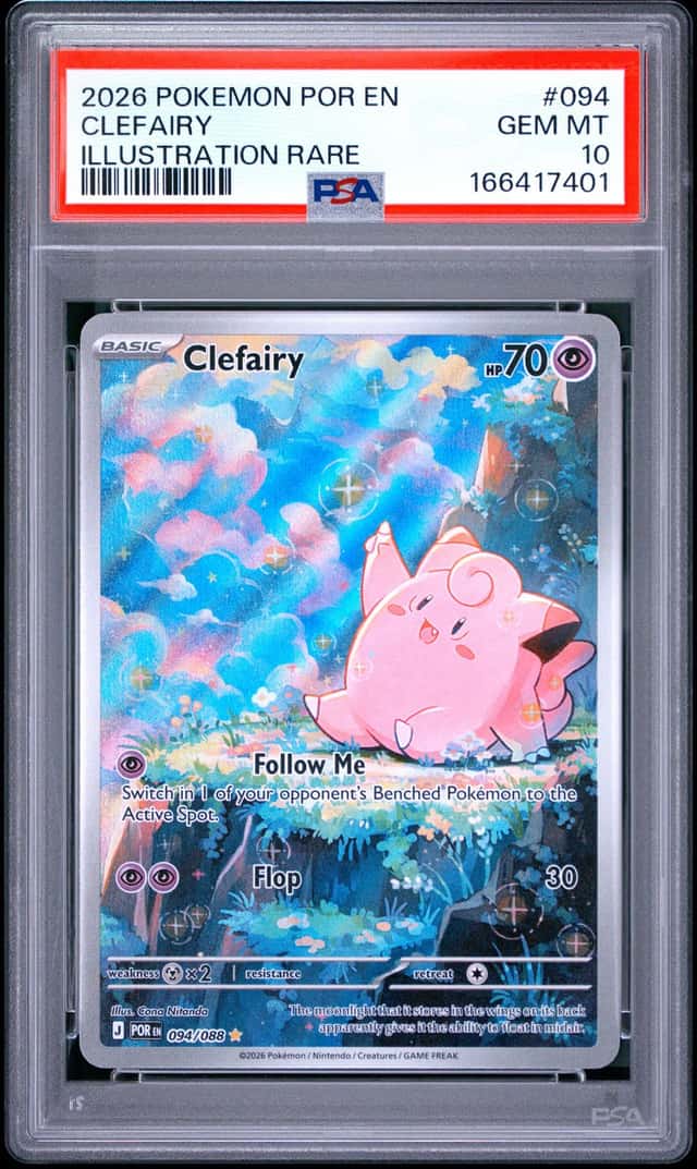 2026 Pokemon Clefairy Illustration Rare #094/088 PSA 10 GEM MINT (01)