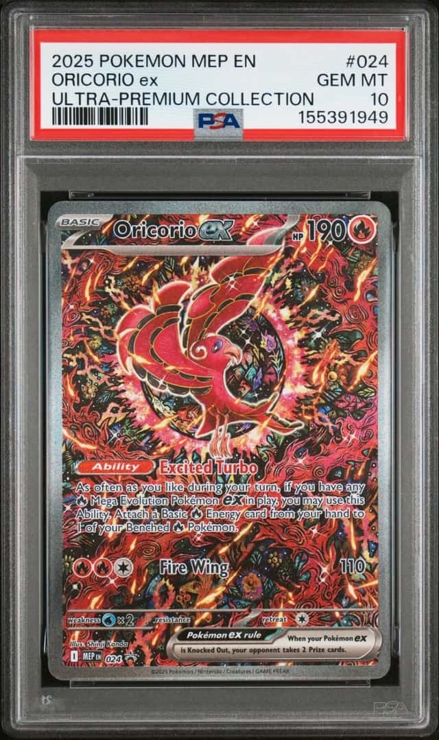 2025 POKEMON MEP EN-ME ULTRA-PREMIUM COLLECTION #024 ORICORIO EX PSA 10