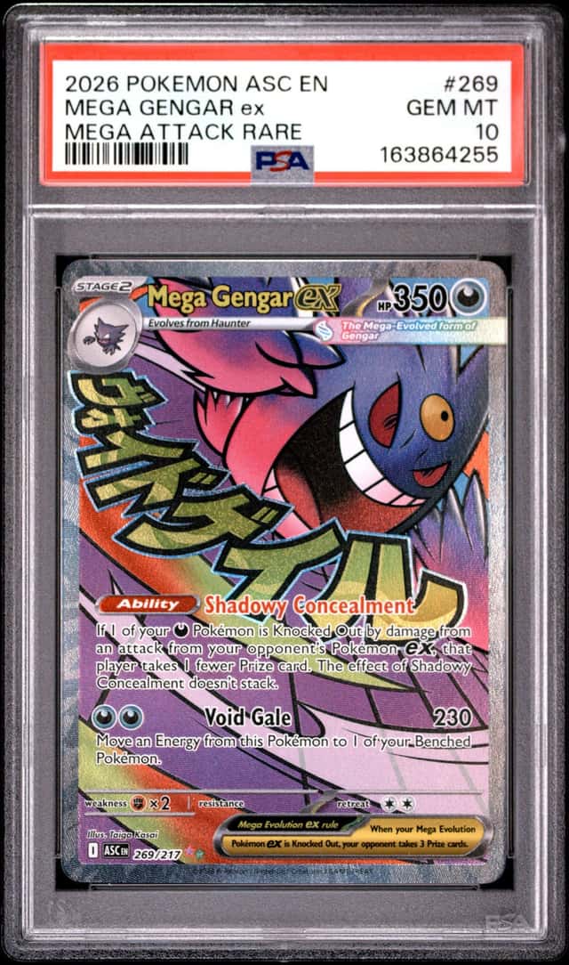 PSA 10 Mega Gengar ex - 269/217 - Ascended Heroes - MAR - Pokemon