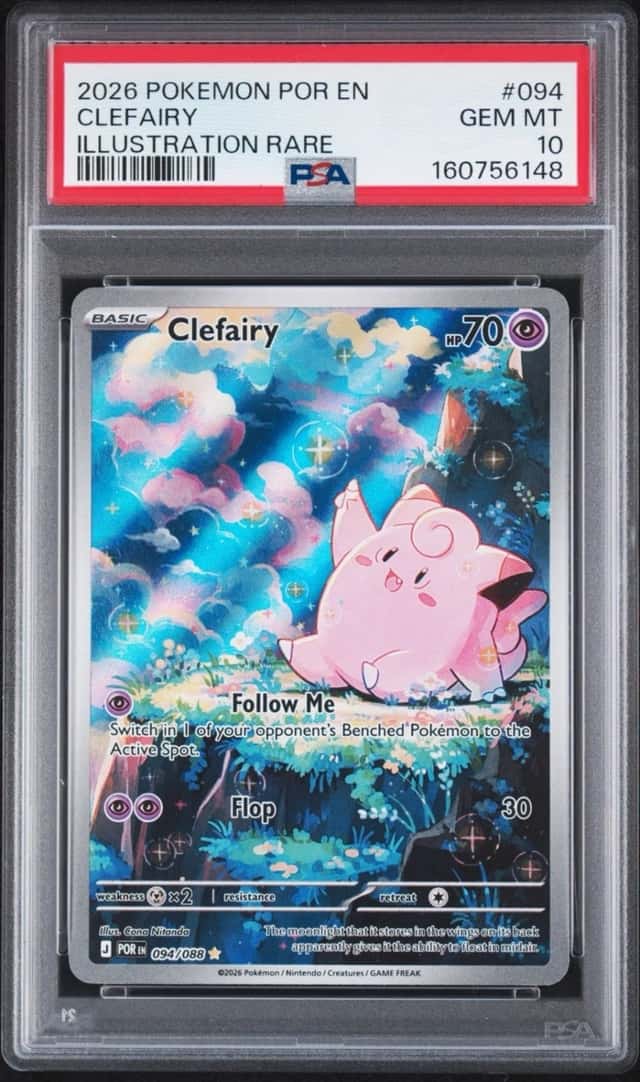 2026 POKEMON POR EN-PERFECT ORDER ILLUSTRATION RARE #094 CLEFAIRY PSA 10