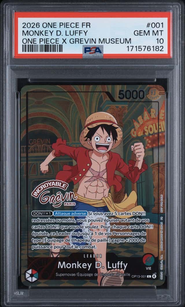 2026 One Piece Card Game Promo French One Piece × Grevin Museum Monkey D. Luffy #OP13-001