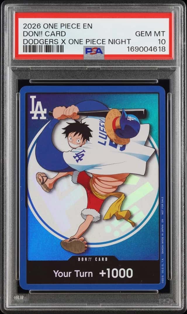 2026 ONE PIECE PROMOS DODGERS X ONE PIECE NIGHT DON!! CARD PSA 10