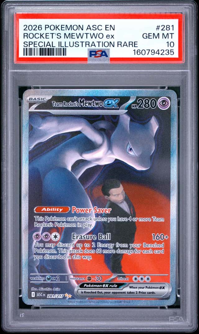 2026 Pokemon Mewtwo ex Special Illustration Rare #281/217 PSA 10 (35)