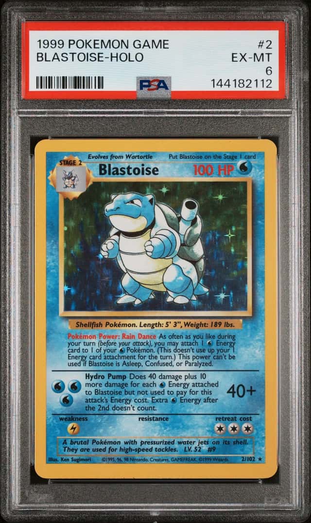 1999 Pokemon 2 Blastoise Holo PSA 6 144182112