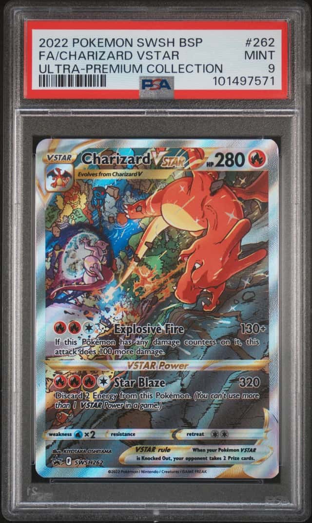 7571 Charizard VSTAR 2022 Pokemon Sword Shield Ultra Premium Promo SWSH262 PSA 9