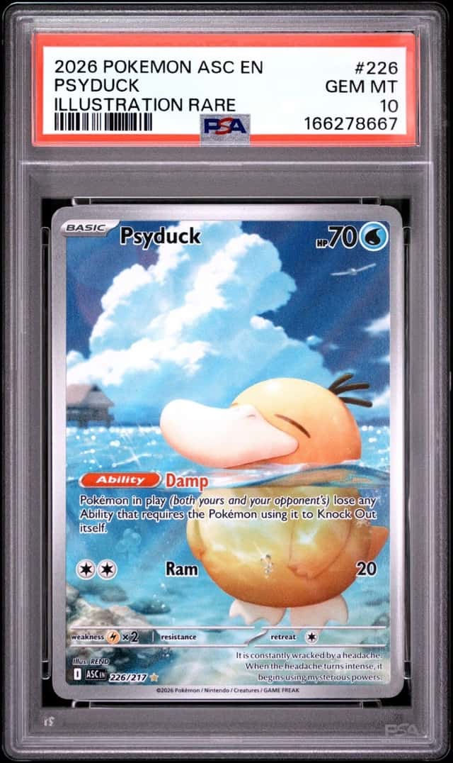 2026 POKEMON ASC EN-ASCENDED HEROES ILLUSTRATION RARE #226 PSYDUCK PSA 10
