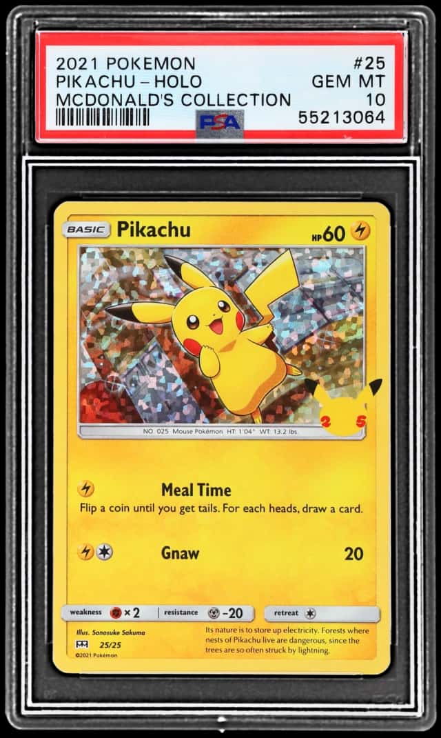 2021 Pokemon Mcdonald's Collection Holo Pikachu #25