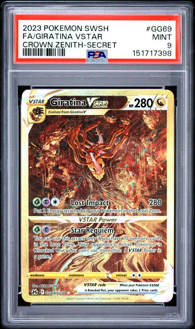 2023 Pokemon Sword and Shield Crown Zenith Secret Rare Giratina Vstar #GG69