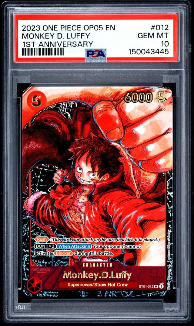 2023 ONE PIECE OP05-AWAKENING OF THE NEW ERA #012 MONKEY D. LUFFY PSA 10