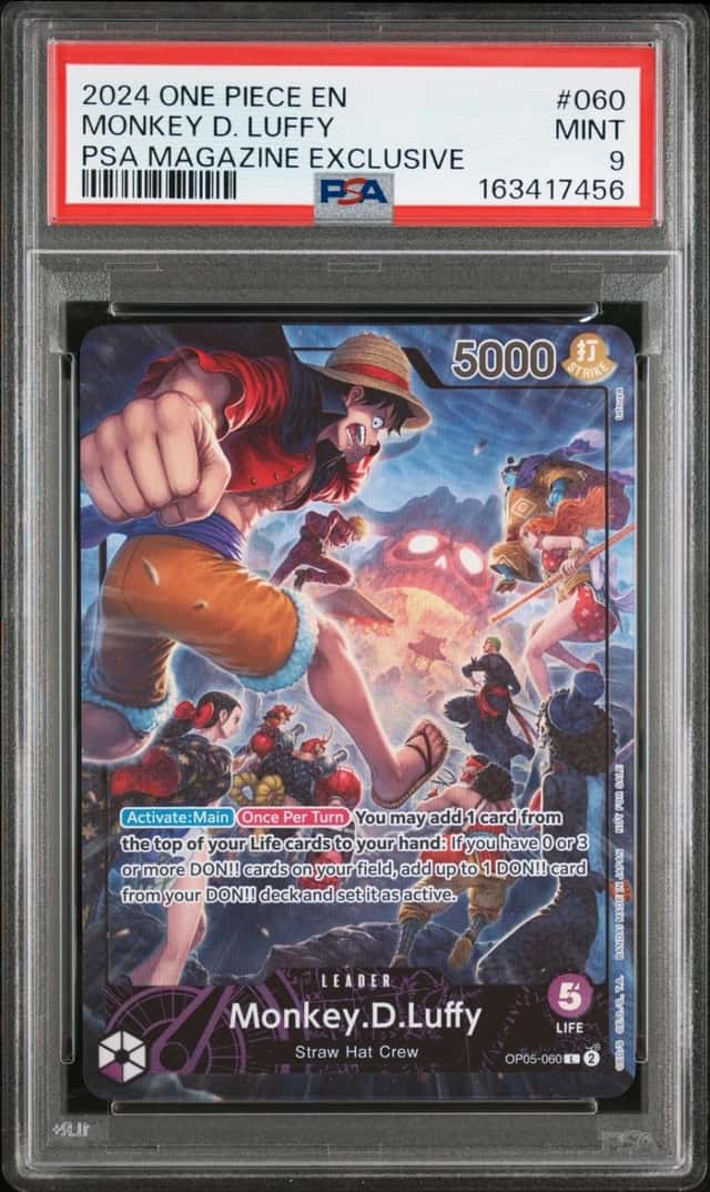 2024 ONE PIECE PROMOS PSA MAGAZINE EXCLUSIVE #060 MONKEY D. LUFFY PSA 9