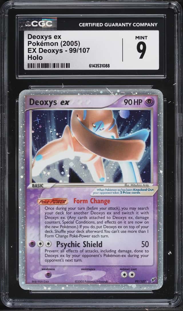 2005 Pokemon EX Holo Deoxys Ex #99 CGC 9 MINT