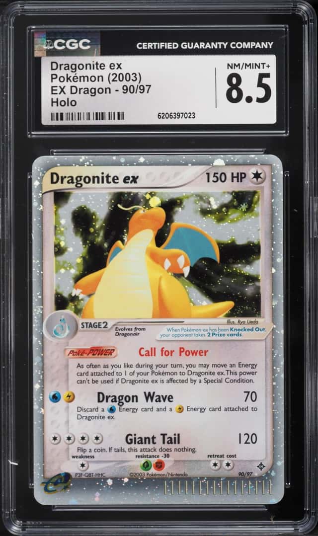 2003 Pokemon EX Dragon Holo Dragonite EX #90 CGC 8.5 NM-MT+