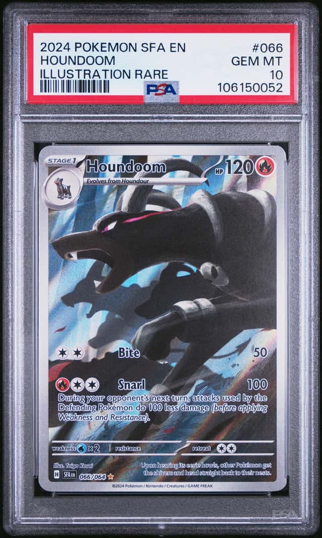 Pokemon Houndoom Shrouded Fable 066/64 Illustration Rare PSA 10 Gem Mint