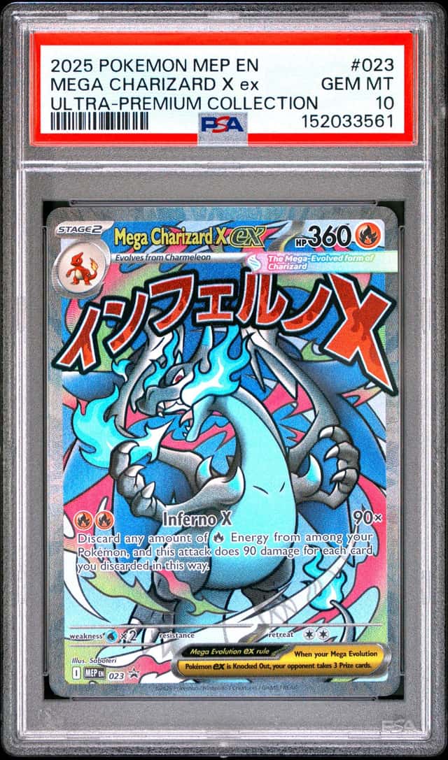 Mega Charizard X EX 2025 Pokemon Black Star Promo PSA 10 #23