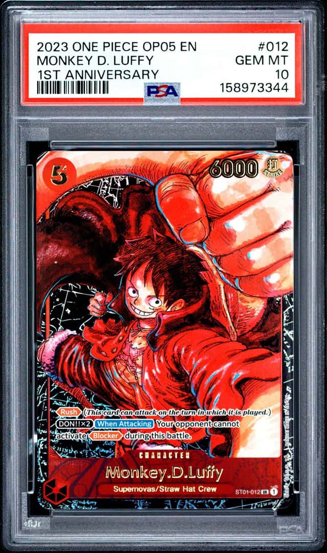 2023 ONE PIECE OP05-AWAKENING OF THE NEW ERA #012 MONKEY D. LUFFY PSA 10