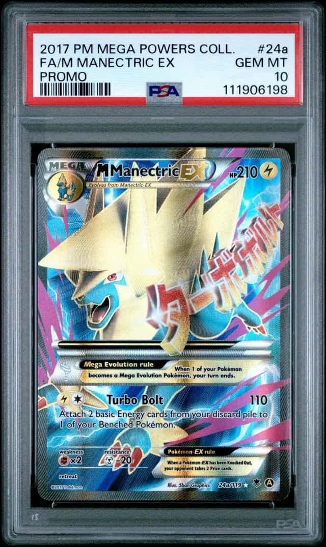 Pokemon M Manectric EX Mega Powers Coll. Promo 24A PSA 10 Gem Mint