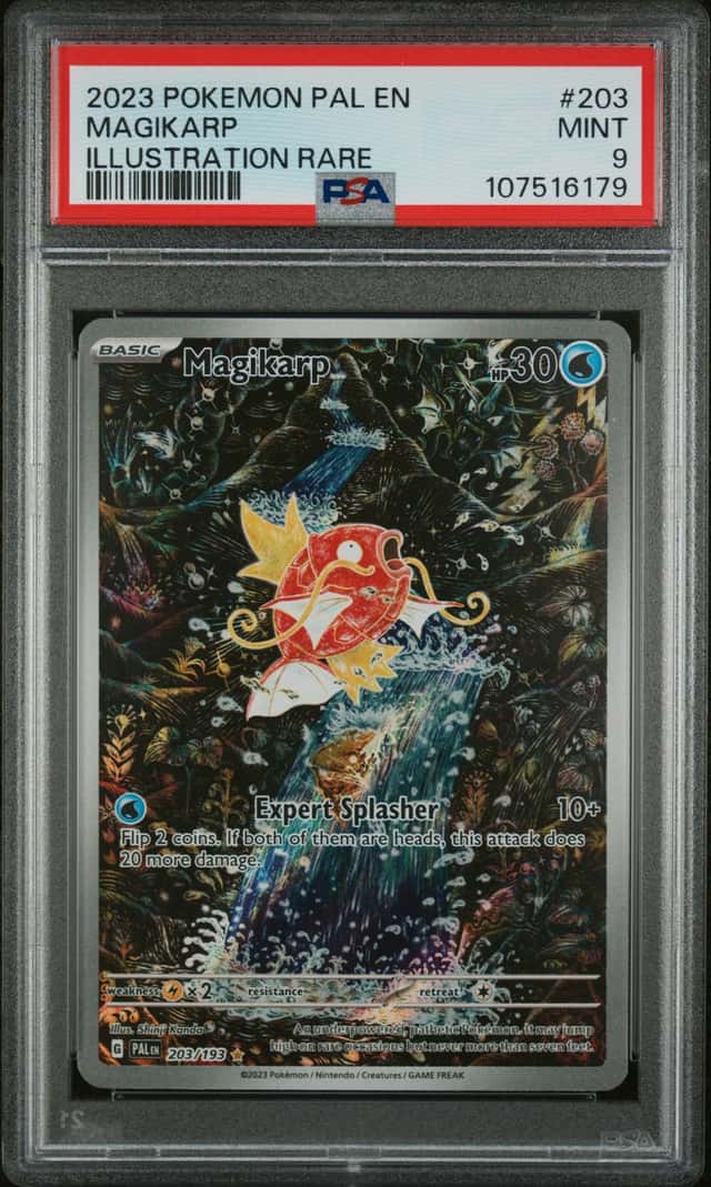 Magikarp #203/193 Illustration Rare Paldea Evolved Pokemon 2023 PSA 9