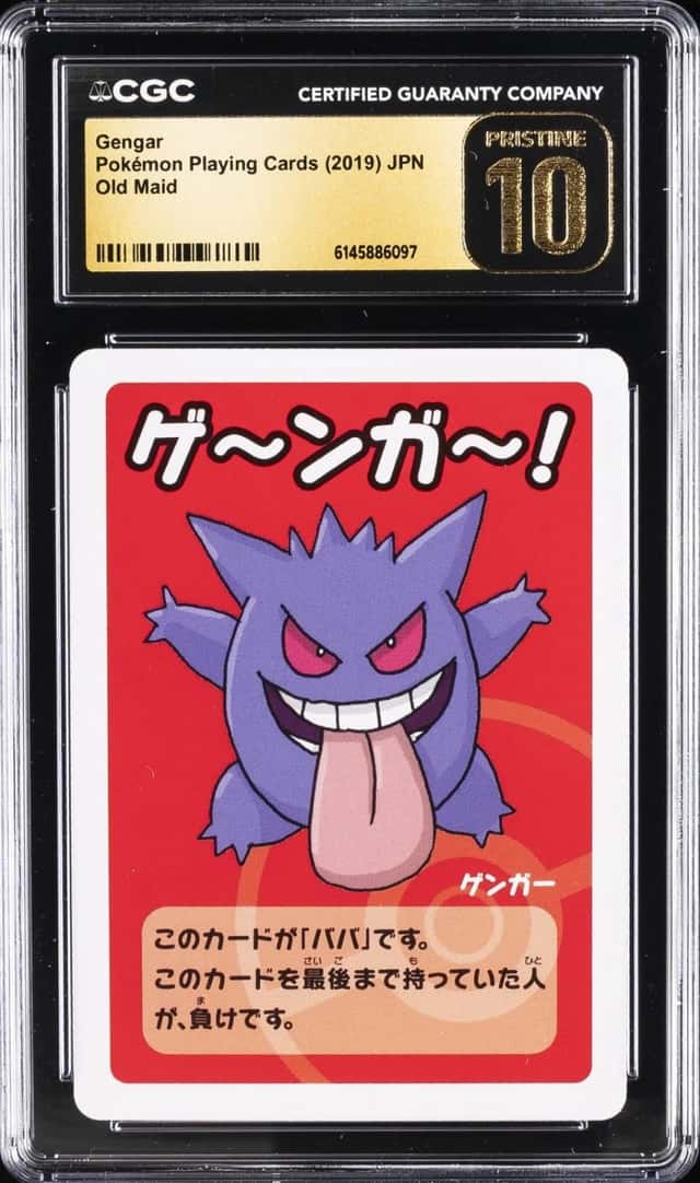 2019 POKEMON PLAYING CARDS JAPANESE OLD MAID GENGAR CGC 10 PRISTINE