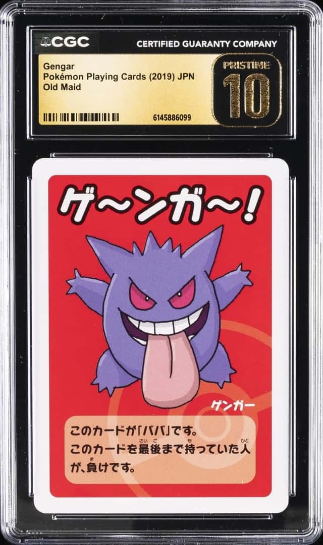 2019 POKEMON PLAYING CARDS JAPANESE OLD MAID GENGAR CGC 10 PRISTINE