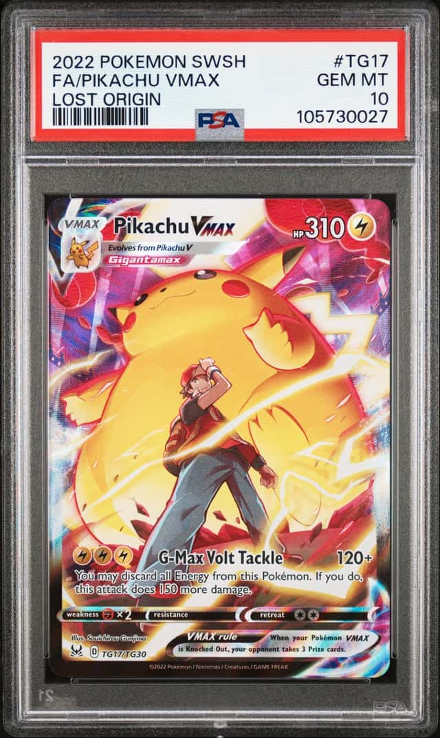 2022 Pokemon Sword and Shield Lost Origin Trainer Gallery Pikachu Vmax #TG17