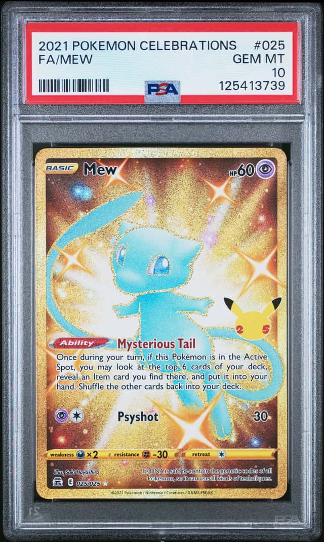 2021 Pokemon SWSH Celebrations Mew #025/025 PSA 10 GEM MINT (39)