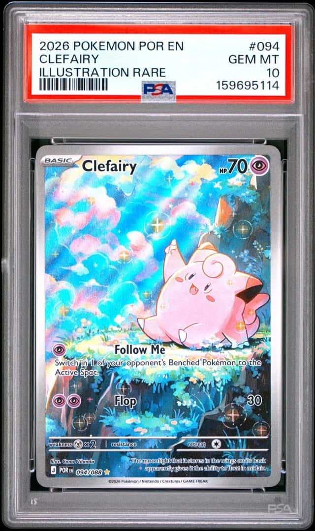 2026 POKEMON POR EN-PERFECT ORDER ILLUSTRATION RARE #094 CLEFAIRY PSA 10