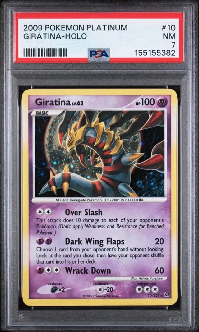Giratina 10/127 Pokémon Platinum Holo Rare PSA 7 POP 88