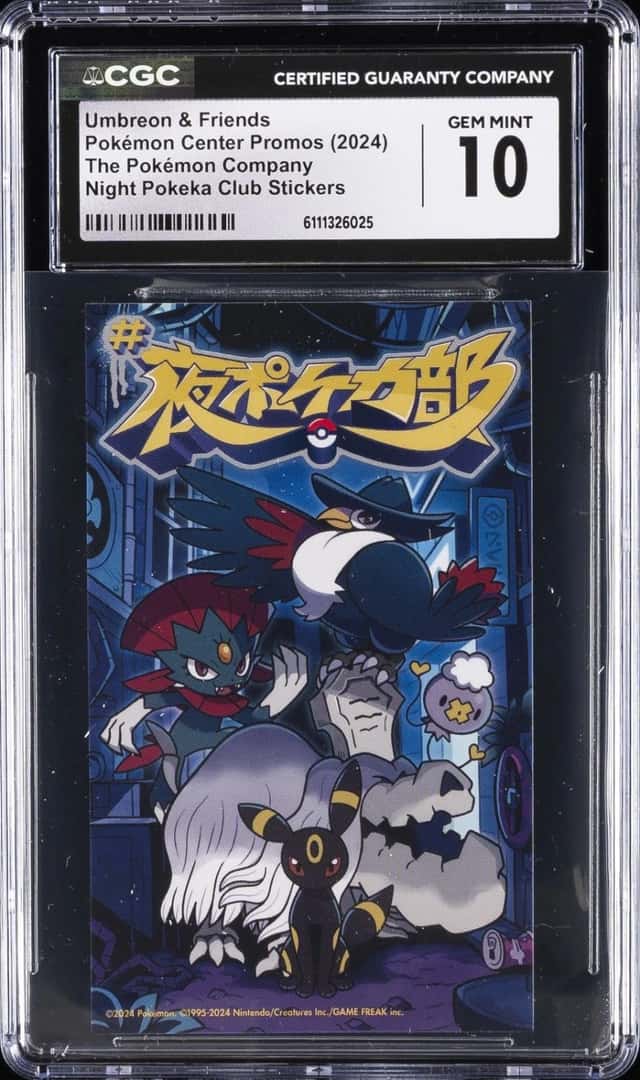 Night Pokeka Club Stickers