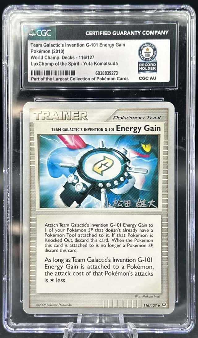 Team Galactic's Invention G-101 Energy Gain