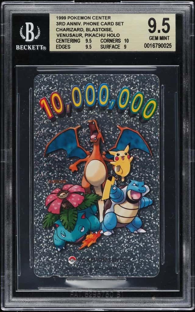 Charizard, Blastoise, Venusaur, PIkachu