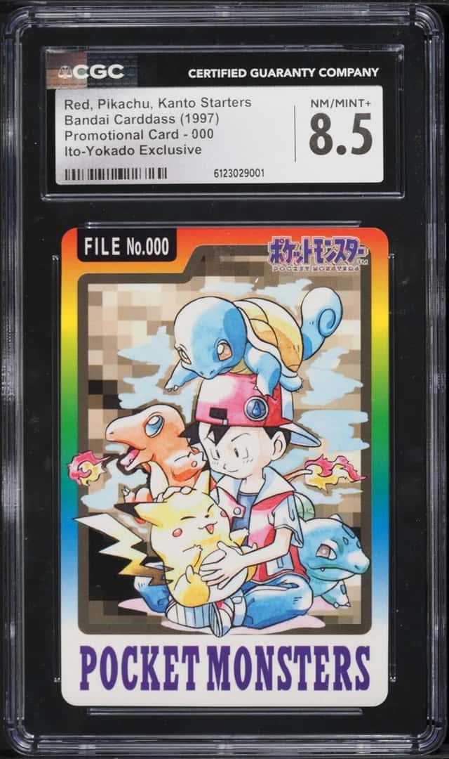 Red, Pikachu, Kanto Starters