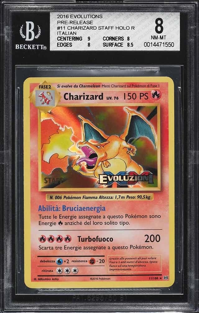 Charizard STAFF HOLO R