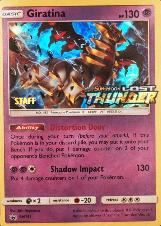 Holo · Prerelease · Lost Staff Thunder