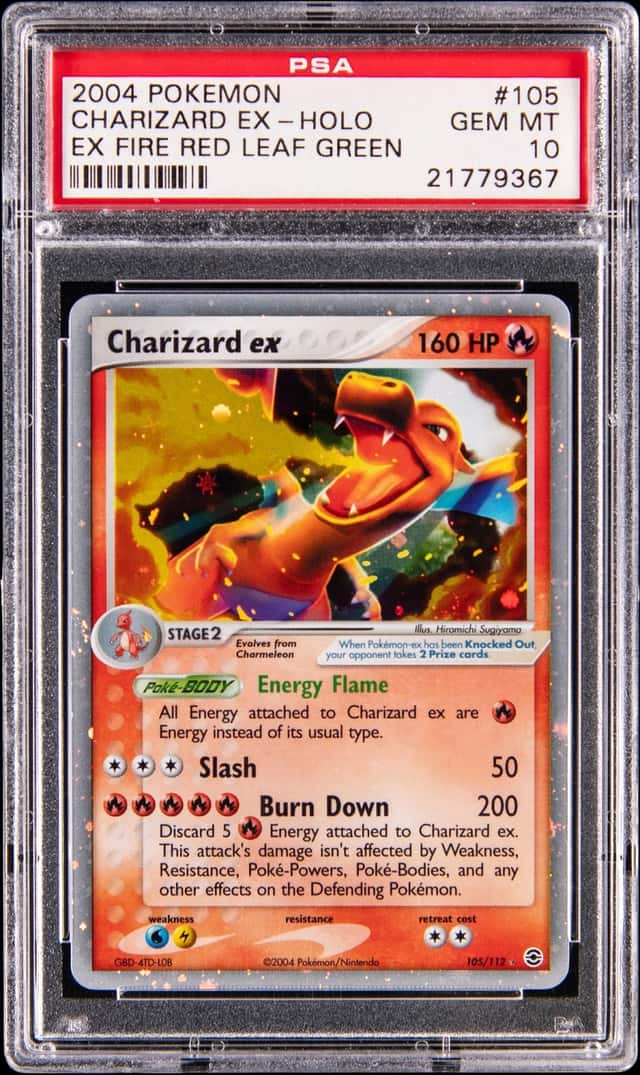 2004 Pokemon EX FireRed & LeafGreen Holo #105 Charizard ex - PSA GEM MT 10