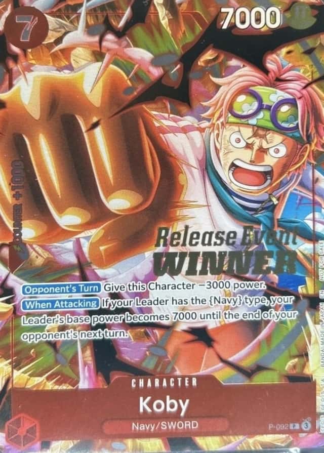 Op Event Top Prize