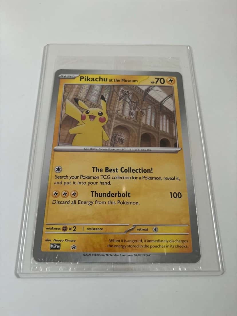 Pikachu At The Museum Promo sealed promo card