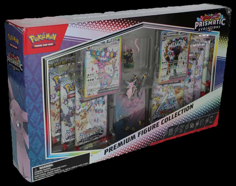 Prismatic Evolutions Premium Figure Collection collection box