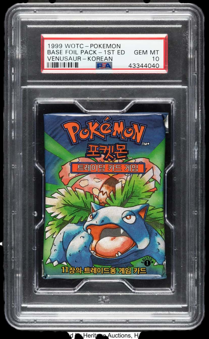 Base Set booster pack [ko] [1st_edition] [graded]